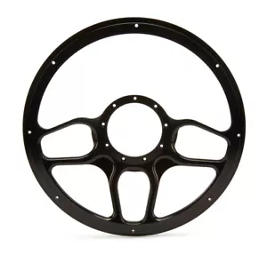 BILLET SPECIALTIES #BLK30102 Steering Wheel 1/2 Wrap Win Lite Black - Picture 1 of 1