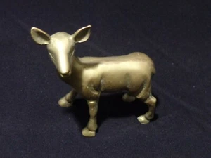 Vintage Brass Deer Art Statue Figurine Sculpture - Picture 1 of 7
