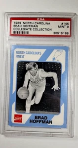 1989 Collegiate Collection Coca Cola North Carolina 145 Brad Hoffman PSA 9 POP 1 - Picture 1 of 3