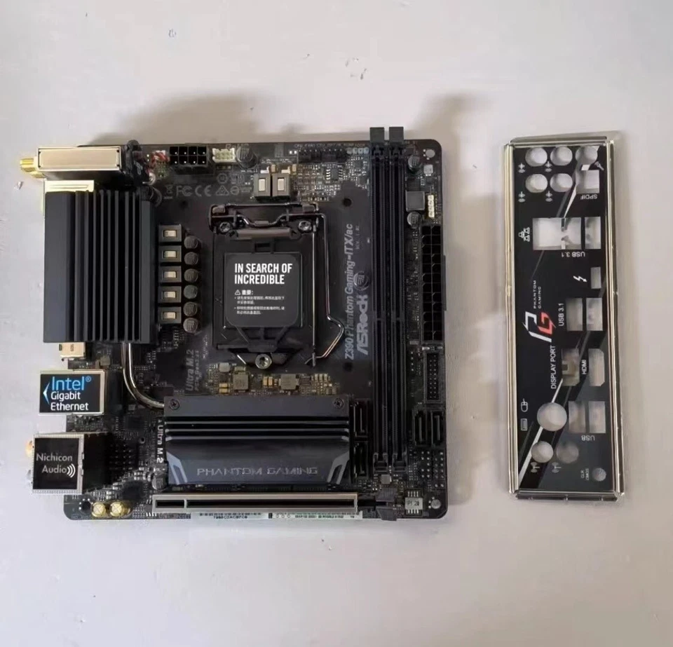 ASRock Z390 Phantom Gaming-ITX/ac 1151 Intel Z390 DDR4 iTX Motherboard - Image 1 of 1