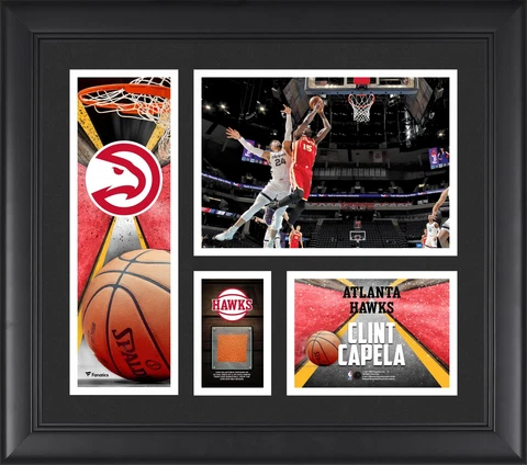 Clint Capela Atlanta Hawks Framed 15'' x 17'' Player Collage with a Cover