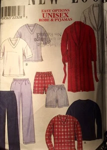  NEW VINTAGE 'NEW LOOK ' 6816 ROBE & PJS SEWING PATTERN  S-XXL - Picture 1 of 2