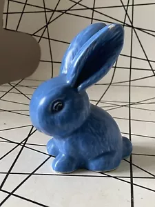 SylvaC Cornflower Blue Snub Nosed Rabbit Bunny Figurine 12cm - Picture 1 of 20