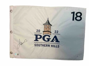 Jordan Spieth signed autographed 2022 PGA Championship flag JSA/COA and Beckett - Picture 1 of 3