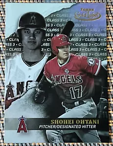 2020 Topps Gold Label Shohei Ohtani #3 Class 3 Parallel SHOW TIME MR 50 50 + MVP - Picture 1 of 2