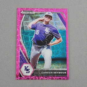 2021 Panini Prizm Draft Pink Velocity Carson Seymour #PDP172 Baseball Card