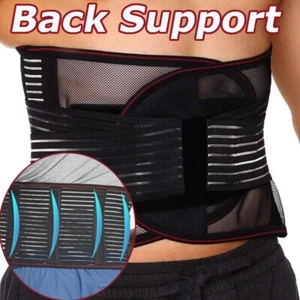 Cinturón de soporte lumbar ajustable para la parte inferior de la espalda alivio del dolor ciática hombres y mujeres - Imagen 1 de 26