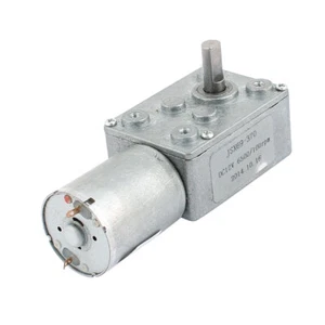 DC 12V 100RPM 6mmx13mm D-Shape eje de energía eléctrica Turbo Worm motor Geared - Foto 1 di 3