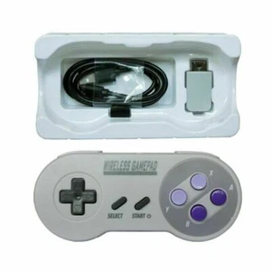 For Super SNES Classic Mini Game Console Wireless USB Gamepad Controller Acc - Picture 1 of 17