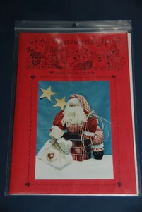 Tutto raccolto su - giù per il camino - modello camino artigianale Babbo Natale in legno 18' - Foto 1 di 3