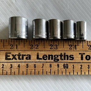 Craftsman Shallow Socket Set 3/8" Drive Metric 18 14 13 12 11 G Series USA - Picture 1 of 5
