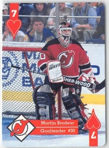 1995-96 Hoyle Eastern Playing Cards #7 Martin Brodeur - Picture 1 of 2