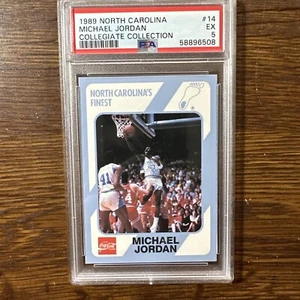 Michael Jordan HOF 1989 North Carolina Collegiate Collection # 14 PSA 5 EX 🏀💥 - Bild 1 von 9