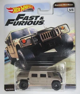 2018 Hot Wheels Premium Pop Culture Fast And Furious Tan Hummer H1 (a) - Picture 1 of 4