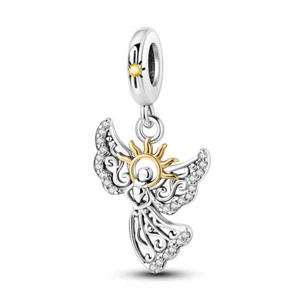 MULA Original Sonnengöttin Anhänger Charm CZ für Frauen Armband 925 Versilbert - Picture 1 of 6