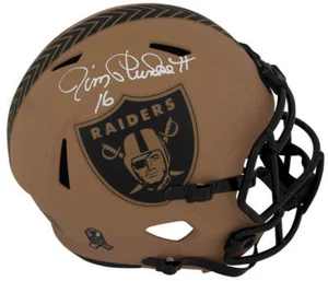 Jim Plunkett Signed Raiders SALUTE 2023 Riddell F/S Speed Rep Helmet - (SS COA) - Picture 1 of 1