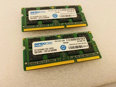 1 X 8gb  Macbook MacBook Pro 2011 Memory DDR3 1333MHz PC3-10600 Laptop Memory  - Image 1 of 4