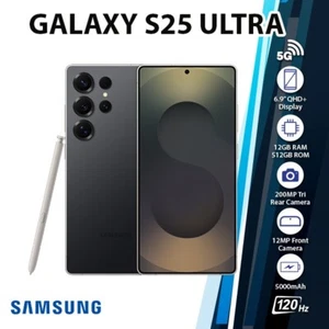 Samsung Galaxy S25 Ultra 5G Android Cell Phone (Black/12GB+512GB/Dual SIM) - Picture 1 of 6