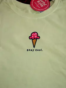 NWT!! LIFE IS GOOD "GOOD KIDS" S/S TEE..ICE CREAM CONE..."STAY COOL"..(L-10) - Picture 1 of 2