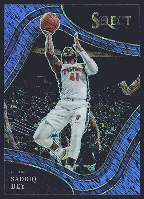 2021-22 Panini Select #213 Saddiq Bey Blue Shimmer Prizms - Image 1 of 2