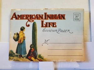 VINTAGE AMERICAN INDIAN SOUVENIR FOLDER UNPOSTED 1 1/2 cent - Picture 1 of 6