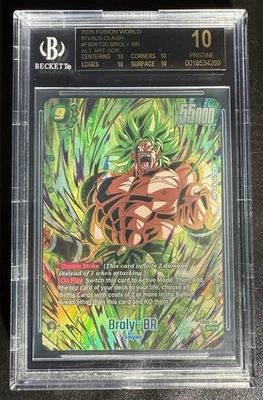 Dragon Ball Super Fusion World FB06-120 Broly BR SCR Alt Art BGS 10 Black Label - Image 1 of 2