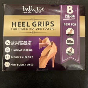 Soft Heel Grips for Unisex Shoes Gel Heel Cushion Inserts  Unisex Shoes 8 Pack - Picture 1 of 2