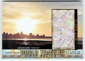 2022 Upper Deck Goodwin Champions World Traveler Map Relics - Asuncion Paraguay - Picture 1 of 2