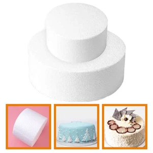 2 Stück Runde Kuchen Tortendekoration Requisite Zum Selbermachen Kuchenmodell Tortendekoration Schäume Modell - Bild 1 von 12
