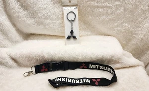Mitsubishi lanyard badge holder & metal key chain Set - Picture 1 of 1