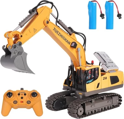 Bagger Ferngesteuert RC Baustellenfahrzeug Sandbagger mit Sound und Licht Bagger - Bild 1 von 4