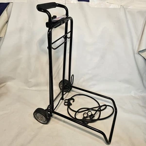 Carro de equipaje plegable PFC Travel Caddy negro EE. UU. tubo resistente acero neumáticos de goma - Imagen 1 de 14