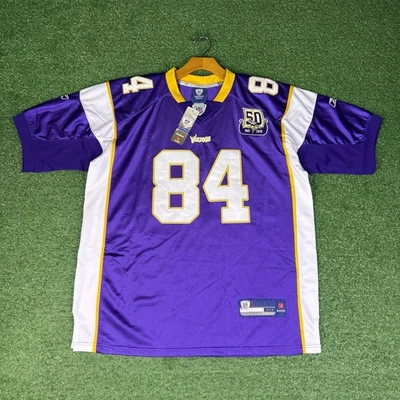 Nueva con etiquetas Camiseta vintage Randy Moss #84 Minnesota Vikings púrpura NFL para hombre 50 - XXL Foto 1 de 4