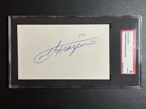 Tarjeta índice firmada por Joe Frazier 3x5 autógrafo de boxeo AUTO SGC - Imagen 1 de 1