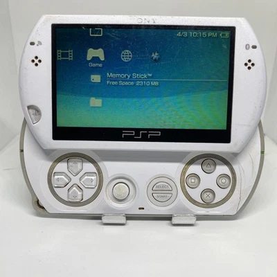 Sony PSP Go Console White N1003 With A Lot Of Games + Charger  - Image 1 of 4