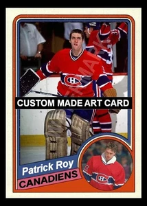 Patrick Roy Montreal Canadiens 1984-85 Style Custom Made Hockey Art Card - Picture 1 of 2
