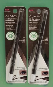 Almay All-Day Intense Gel Eyeliner Waterproof 140 Deep Chestnut .045oz Ea 2pcs - Picture 1 of 1