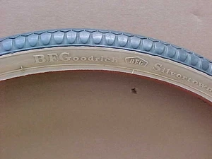 VTG BICYCLE TIRES SET OF 2 ORIGINAL SCHWINN B.F.GOODRICH SILVERTOWN 26 3/4 - Picture 1 of 15