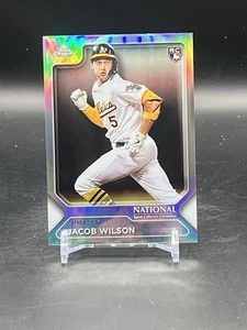 2025 Topps Chrome National Convention Jacob Wilson Silver Pack Refractor Rookie - Bild 1 von 2