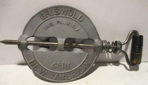 HOLZGRIFF GRISWOLD 4-1/2" HERDDÄMPFER STAHLSPINDEL #1437 ERIE PA., USA - Bild 1 von 6