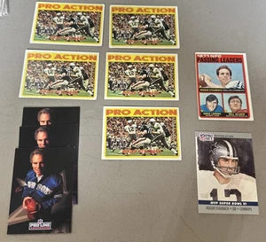 LOT Roger Staubach (10) Card Lot 1972 - 1991 Dallas Cowboys. Multiples - Picture 1 of 1