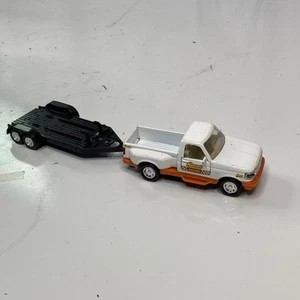 Reese's Racing Road Champs FORD F150 Pick-Up Truck 1/43 Diecast 1994 w/ Trailer - Picture 1 of 12