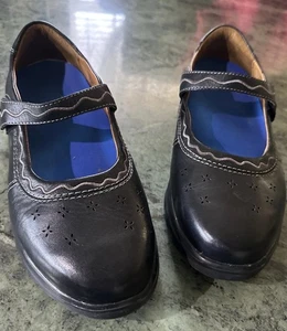 Dr. Comfort Shoes Womens 8.5W Black Leather Mary Jane 1.5 Heel Standing Work - Picture 1 of 23
