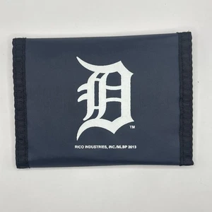 Detroit Tigers Tri Fold Wallet Michigan Baseball Navy Blue Big Logo Souvenir - Picture 1 of 5