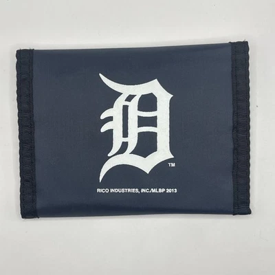 Detroit Tigers Tri Fold Wallet Michigan Baseball Navy Blue Big Logo Souvenir - Image 1 of 4