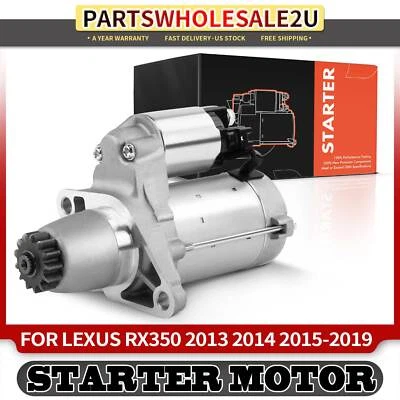 Starter Motor for Lexus RX350 2013-2020 RX350L 2020 V6 3.5L 1.7KW 12Volt CCW 13T - Image 1 of 4