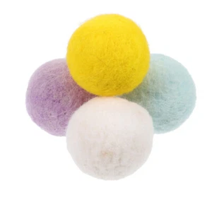 4 Pcs Glockenwolle Filzkugel Sportspielzeug Für Haustiere Hundekauspielzeug - Bild 1 von 12