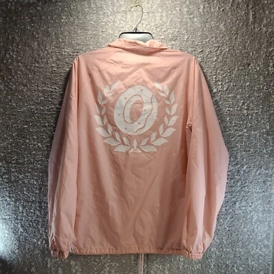 Odd Future OFWGKTA Donut Leaf Pastel Pink Collared Snap Up Windbreaker Jacket S - Image 1 of 4