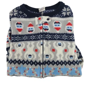 Baby Gap One Piece Winter Abominable Snowman Christmas 18-24m Fleece Foot Grip - Picture 1 of 4