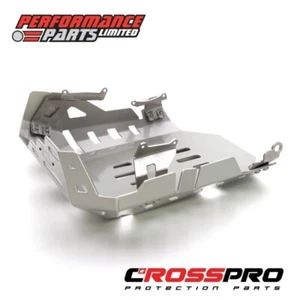Benelli TRK 502 Adventure 2020 20 CrossPro Gloss Silver Sump Guard Bash plate - Picture 1 of 3
